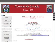 Tablet Screenshot of corvettesdeolympia.org